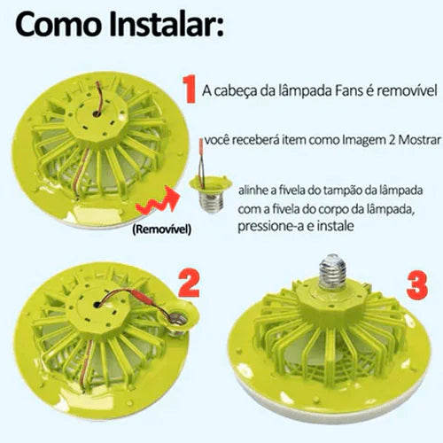 Luminária LED com Ventilador | FanMaster - Último dia de promoção!